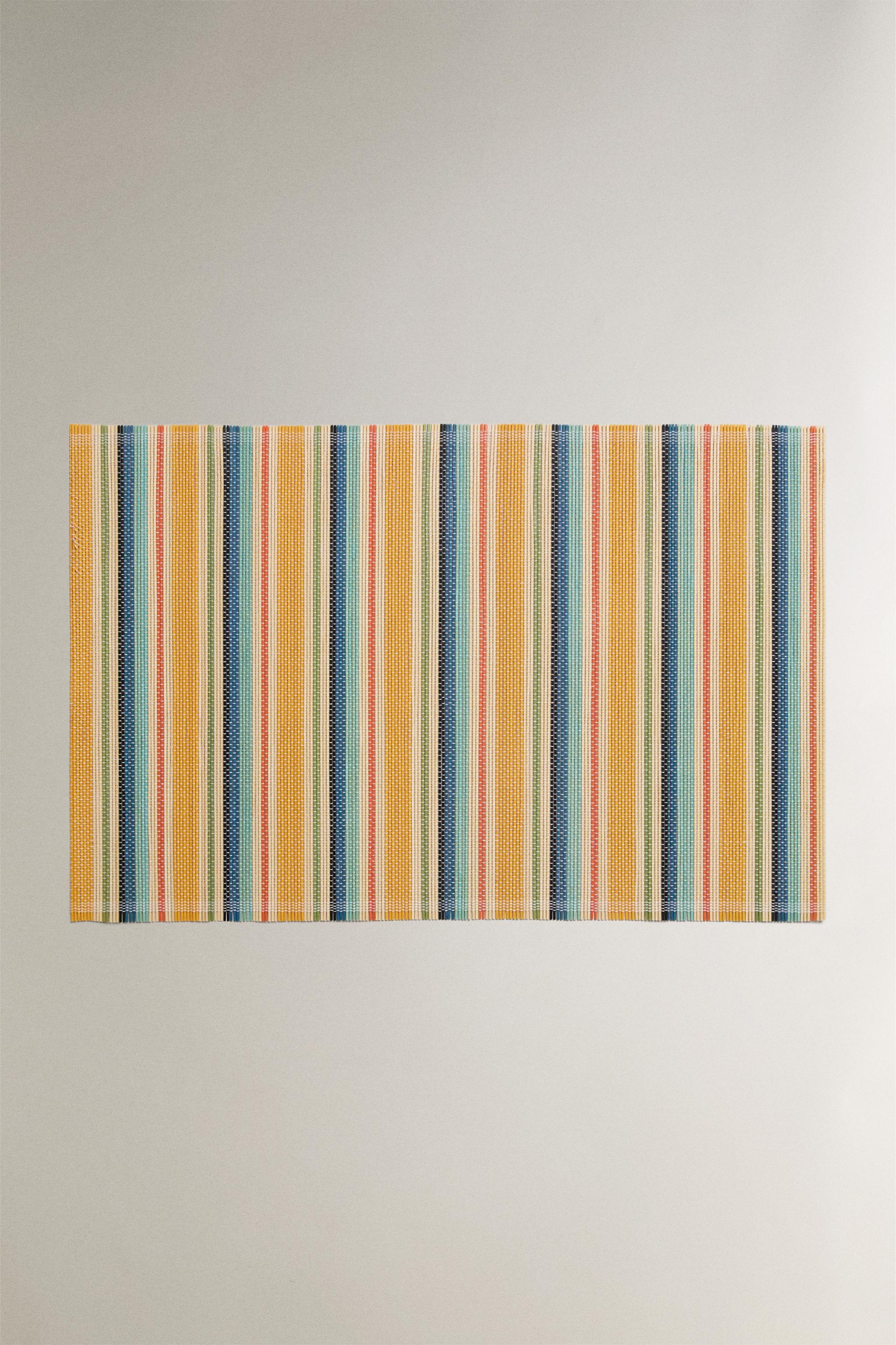 STRIPED BAMBOO PLACEMAT